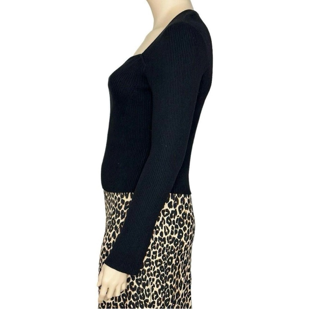 Reformation Black Ribbed Sweater - Picture 11 of 15